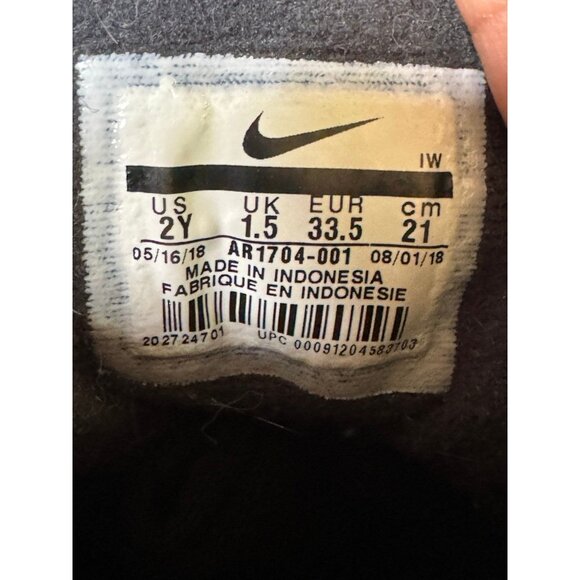 Youth 2y Nike Manoa SE Black Habanero Hiking Snow Boots AR1704-001 - Picture 9 of 9